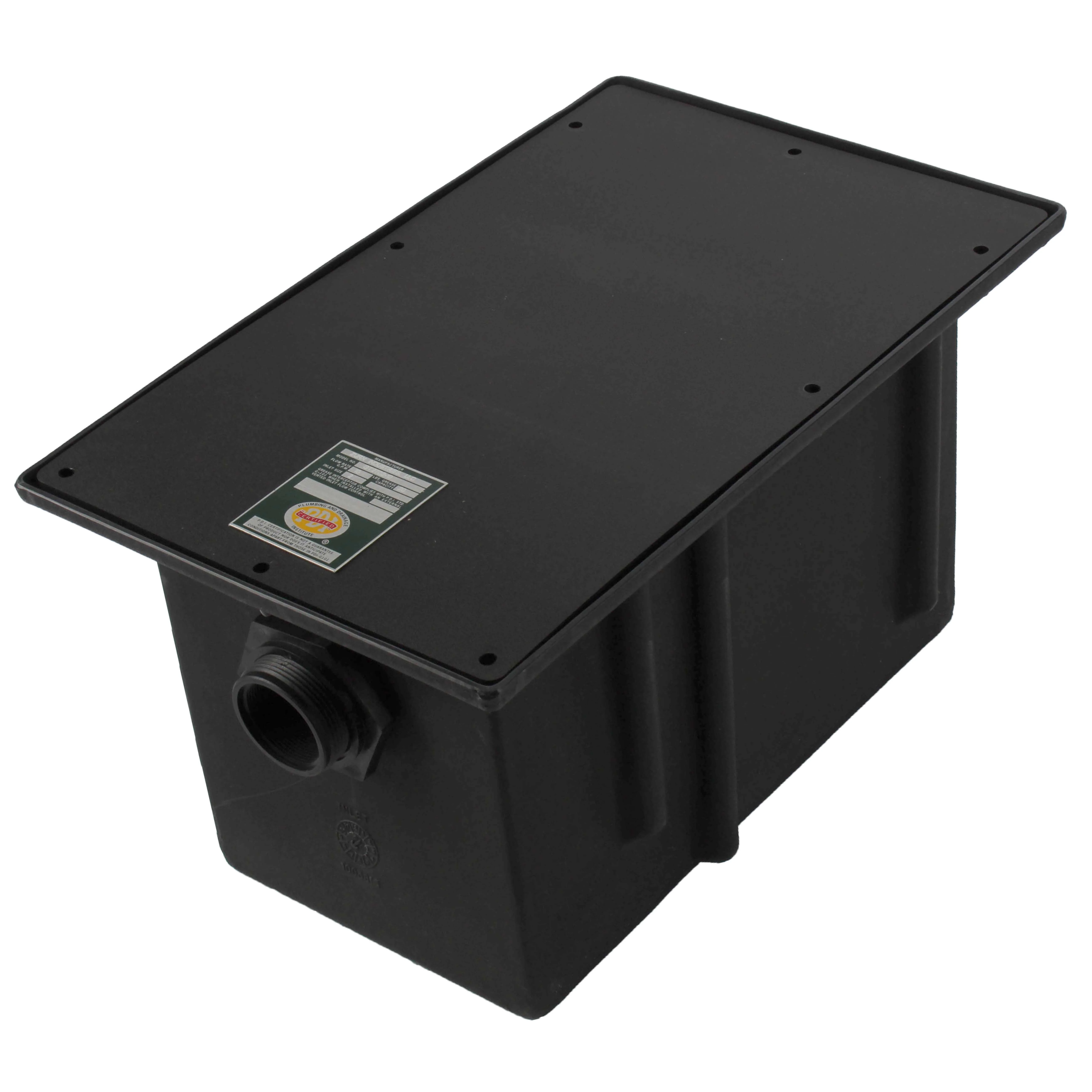 ZURN GT2702-10 Drain Interceptor, 2 Inch Pipe Diameter, 10 gpm, 20 Lbs Capacity, Polyethylene | CF2JPM 53XU49