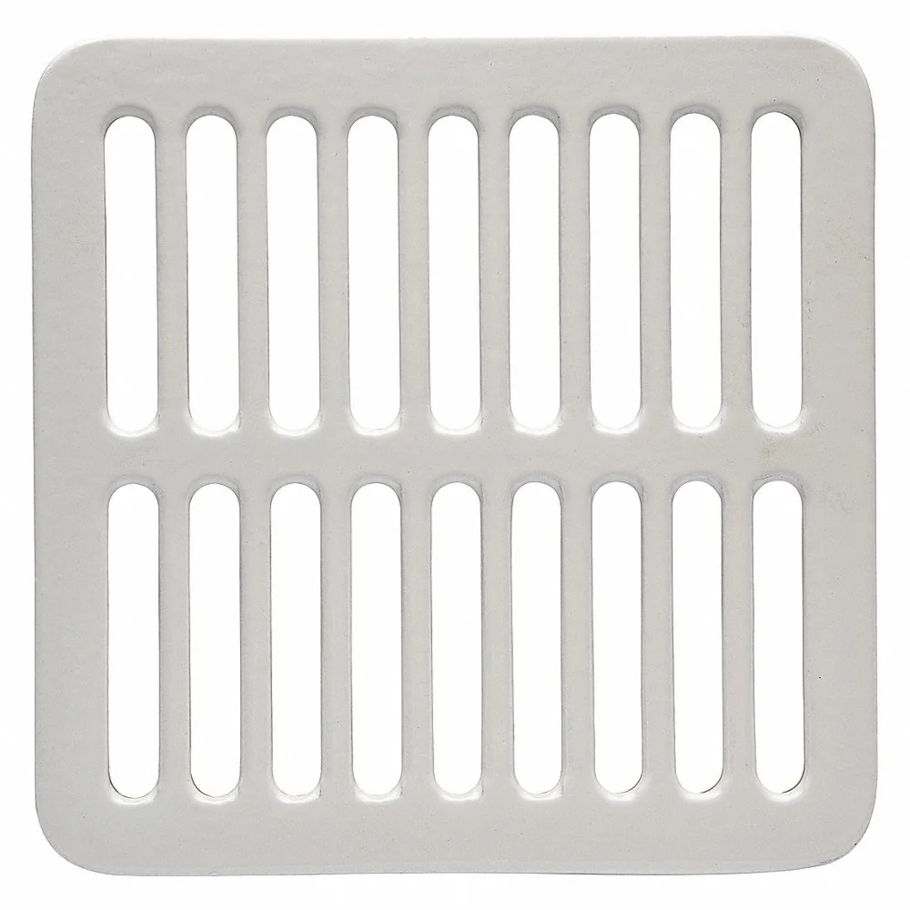 ZURN P1910-FULL-GRATE Cast Iron Square Drain Strainers, 3 Inch Pipe Diameter, 7 1/4 Inch Length | CF2NEP 48TE61