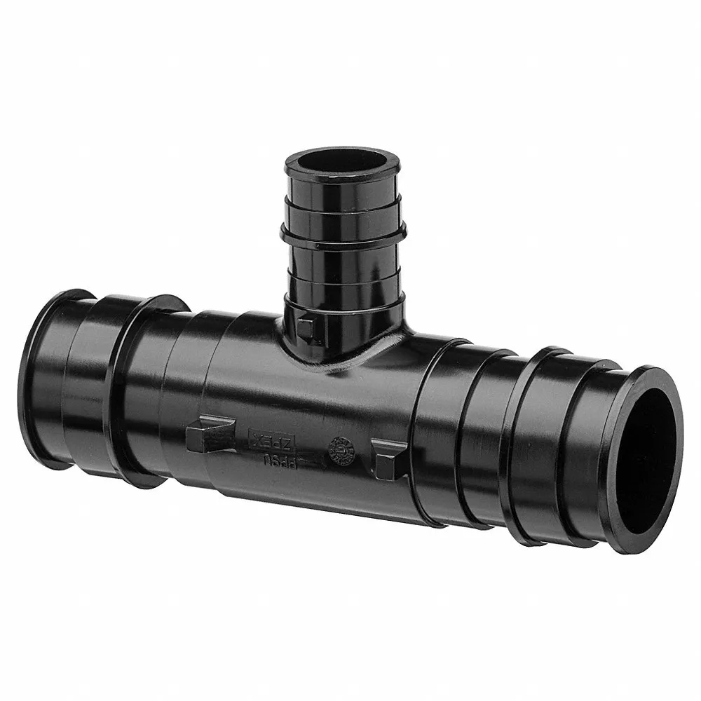 ZURN QEPT664X Tee, Polymer, For 1 1/4 X 1 1/4 X 3/4 Inch Tube Id | CV4KCW 788F99