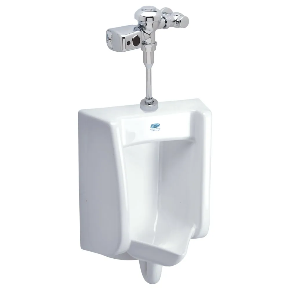 Battery Powered Sensor Urinal System, 0.5 GPF Flush Valve