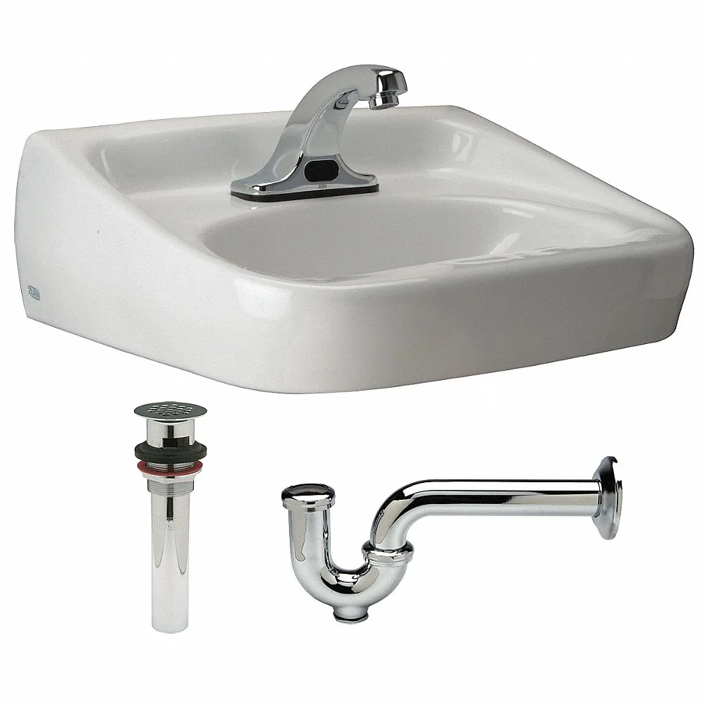 ZURN Z5354.660.1.07.00.0 Bathroom Sink Kit Wall White 19-1/2 Inch Length | AA2GTB 10J137