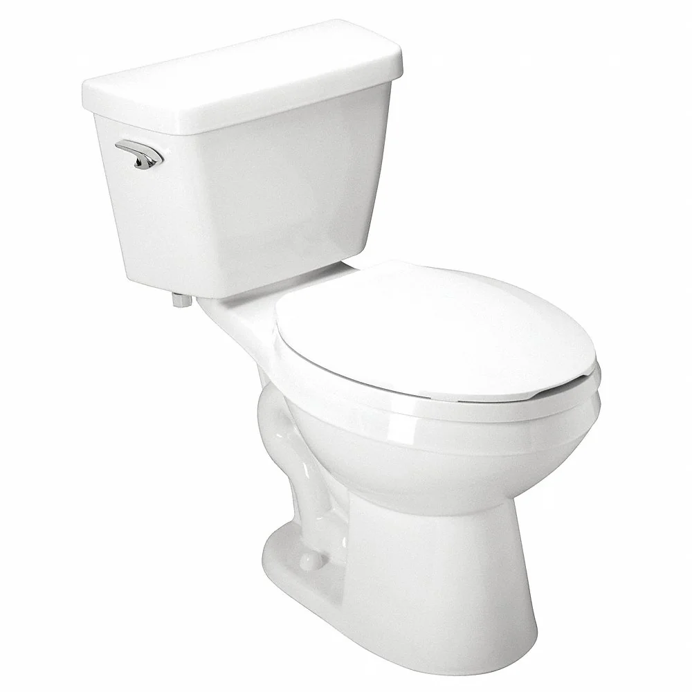 ZURN Z5535-K Single Flush, Left Hand Trip Lever, Two Piece, Tank Toilet, Elongated | CE9GFR 45A120