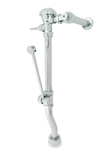 Exposed Manual Diaphragm Flush Valve With Bedpan Washer, Sweat Solder Kit, Wall Flange