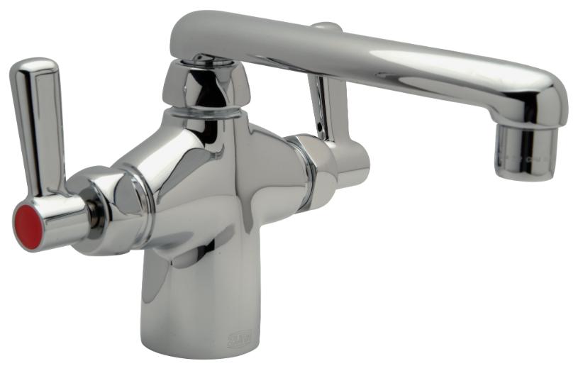Laboratory Faucet, Single Hole With 2 Handles, 2.2 GPM Aerator, 6 Inch Swing Spout