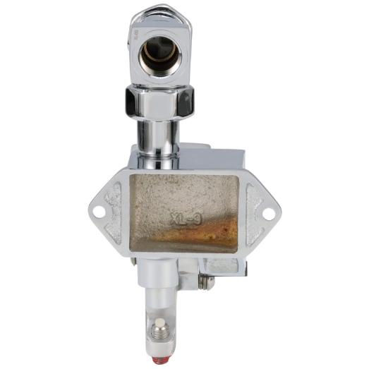 Wall-Mounted Single Foot-Pedal Valve, Self-Closing, Lead-Free, Polished Chrome
