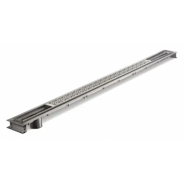 ZURN ZS880-60-DB-EO Stainless Streel Trench Drain System With Decorative Block Grate | CV8PGK