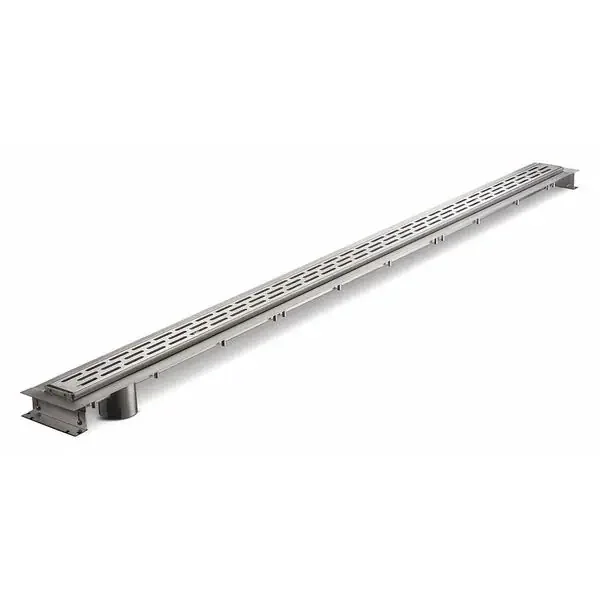 ZURN ZS880-60-EO Stainless Streel Trench Drain System With No-Hub Bottom End Outlet | CV8PGL